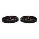 BISSELL Wheels Qty-2 With Axle And E-ring Red Berends, 1609717