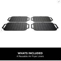Shark Ninja Pack of 4 Reusable Air Fryer Liners XSK4FRYLNREUK - XSK4FRYLNREUK