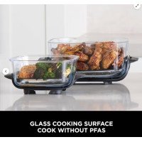 Shark Ninja CRISPi 3.8L CleanCrisp Glass Container with Lid - XSKLIDPLTEUUK
