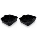 Shark Ninja Set of 2 Rigid Rectangular Air Fryer Silicone Trays - XSKRGDTRYEUUK
