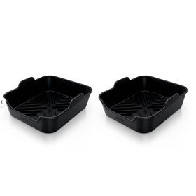 Shark Ninja Set of 2 Rigid Rectangular Air Fryer Silicone Trays - XSKRGDTRYEUUK