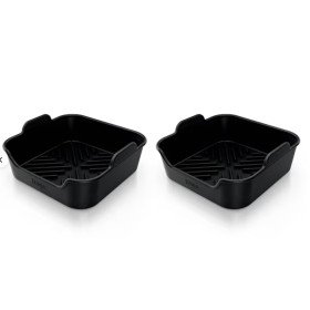 Shark Ninja Set of 2 Rigid Rectangular Air Fryer Silicone Trays - XSKSL300EUUK