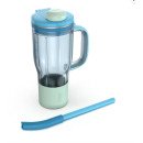 Shark Ninja BlendBOSS 710ml Travel Tumbler – Blue Raspberry - XSKDB324LSBL