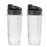 Shark Twin Pack 470ml Cups with Sip & Seal Lids - XSK472UK