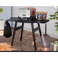 Shark Ninja Woodfire Adjustable Stand with Additional Side Table - OG701STBNDUK