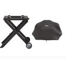 Shark Ninja Woodfire Electric BBQ Grill Stand & Cover Bundle - OGACCBNDUK