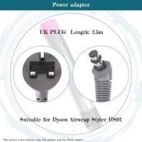 Dyson Airwrap HS01, HS05 Hair Styler Power Cord-UK Plug Version, DYHSCDX