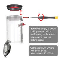Dyson V11 Dust Reservoir Bin Top Ring Gasket Seal, 15-DY-272